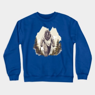 Dope Sasquatch in Nature Crewneck Sweatshirt